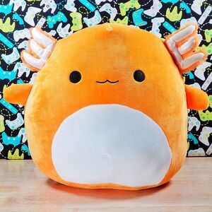 Squishmallow Nico Orange Axolotl 12" 2021 UltraSoft Sealife Squad Toy Plush NWT